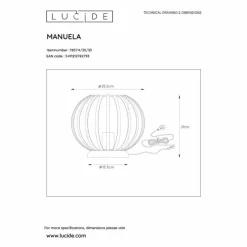 Luminaires Lucide Lampes À Poser|Lampe de table Lucide MANUELA Vert, 1 lumière
