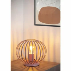 Luminaires Lucide Lampes À Poser|Lampe de table Lucide MERLINA Rose, 1 lumière