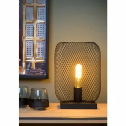 Luminaires Lucide Lampes À Poser|Lampe de table Lucide MESH Noir, 1 lumière
