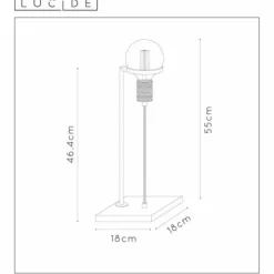 Luminaires Lucide Lampes À Poser|Lampe de table Lucide OTTELIEN Noir, 1 lumière