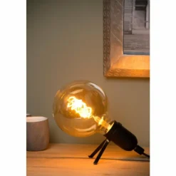 Luminaires Lucide Lampes À Poser|Lampe de table Lucide PUKKI Noir, 1 lumière