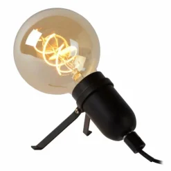 Luminaires Lucide Lampes À Poser|Lampe de table Lucide PUKKI Noir, 1 lumière