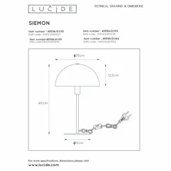 Luminaires Lucide Lampes À Poser|Lampe de table Lucide SIEMON Jaune, 1 lumière