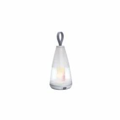 Lampe de table Lutec PEPPER LED Blanc, 1 lumière, Changeur de couleurs