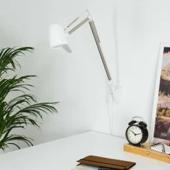 hofstein Lampes À Poser|Lampe de table Mildura LED Blanc, 1 lumière