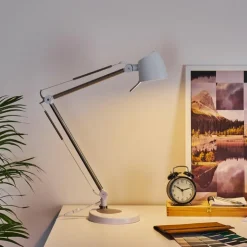 hofstein Lampes À Poser|Lampe de table Mildura LED Blanc, 1 lumière