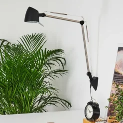 hofstein Lampes À Poser|Lampe de table Mildura LED Noir, Blanc, 1 lumière