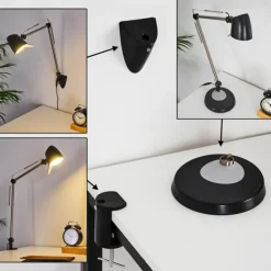 hofstein Lampes À Poser|Lampe de table Mildura LED Noir, Blanc, 1 lumière