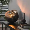 hofstein Lampes À Poser|Lampe de table Mirror Nickel mat, Noir, 1 lumière