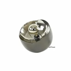 hofstein Lampes À Poser|Lampe de table Mirror Nickel mat, Noir, 1 lumière
