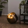 hofstein Lampes À Poser|Lampe de table Mirror Nickel mat, Noir, 1 lumière