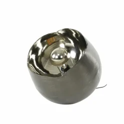 hofstein Lampes À Poser|Lampe de table Mirror Nickel mat, Noir, 1 lumière