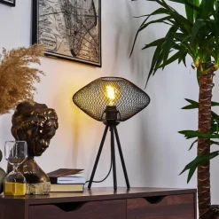 hofstein Lampes À Poser|Lampe de table Moholm Noir, 1 lumière