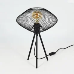 hofstein Lampes À Poser|Lampe de table Moholm Noir, 1 lumière