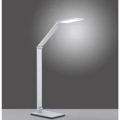 Lampe de table Paul Neuhaus Q-HANNES LED Argenté, 1 lumière, Télécommandes