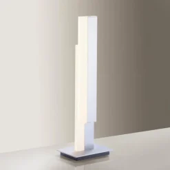 Lampe de table Paul Neuhaus Q-TOWER LED Aluminium, 2 lumières, Télécommandes