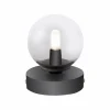 Luminaires Paul Neuhaus Éclairage Led|Lampe de table Paul Neuhaus WIDOW LED Nickel mat, Noir, 1 lumière