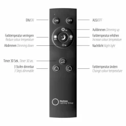 Luminaires Paul Neuhaus Éclairage Led|Lampe de table Paul Neuhaus PURE-MIRA LED Noir, 1 lumière, Télécommandes