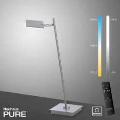 Luminaires Paul Neuhaus Éclairage Led|Lampe de table Paul Neuhaus PURE-MIRA LED Aluminium, 1 lumière, Télécommandes