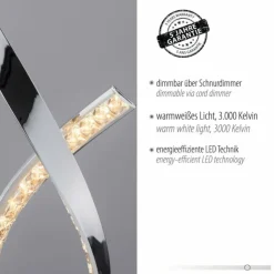 Luminaires Paul Neuhaus Lampes À Poser|Lampe de table Paul Neuhaus BRILLA LED Argenté, 1 lumière