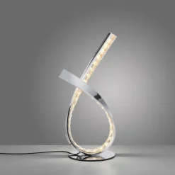 Luminaires Paul Neuhaus Lampes À Poser|Lampe de table Paul Neuhaus BRILLA LED Argenté, 1 lumière