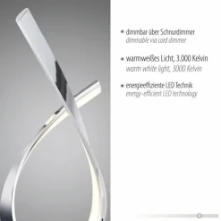 Luminaires Paul Neuhaus Éclairage Led|Lampe de table Paul Neuhaus LINDA LED Chrome, 1 lumière