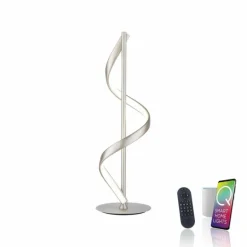 Lampe de table Paul Neuhaus QSWING LED Argenté, 1 lumière, Télécommandes