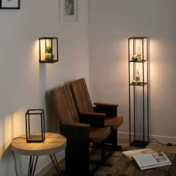 Luminaires Paul Neuhaus Éclairage Led|Lampe de table Paul-Neuhaus CONTURA LED Noir, 2 lumières
