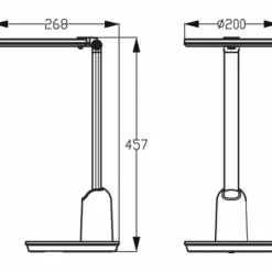 Luminaires Philips Lampes À Poser|Lampe de table Philips Einstein LED Gris, 1 lumière