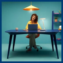 Lampe de table Philips WiZ Office LED Blanc, 1 lumière
