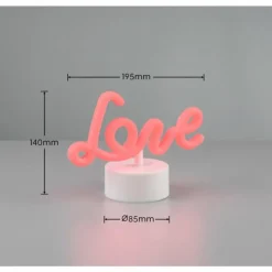 Luminaires Reality Éclairage Led|Lampe de table Reality AMOR LED Blanc, 1 lumière
