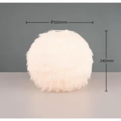 Luminaires Reality Lampes À Poser|Lampe de table Reality FURRY Beige, 1 lumière