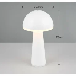 Lampe de table Reality FUNGO LED Blanc, 1 lumière