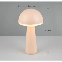 Lampe de table Reality FUNGO LED Beige, 1 lumière