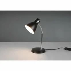 Luminaires Reality Lampes À Poser|Lampe de table Reality Harvey Chrome, Noir, 1 lumière
