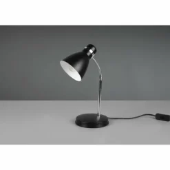 Luminaires Reality Lampes À Poser|Lampe de table Reality Harvey Chrome, Noir, 1 lumière