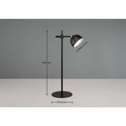 Luminaires Reality Éclairage Led|Lampe de table Reality MAXIMA LED Noir, 1 lumière