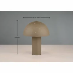 Luminaires Reality Lampes À Poser|Lampe de table Reality SETA Brun, 1 lumière