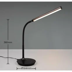 Luminaires Reality Éclairage Led|Lampe de table Reality TORO LED Noir, 1 lumière
