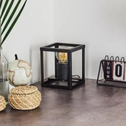 hofstein Lampes À Poser|Lampe de table Salla Noir, 1 lumière