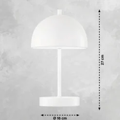 SCHÖNER WOHNEN-Kollektion Éclairage Led|Lampe de table Kia LED Blanc, 1 lumière