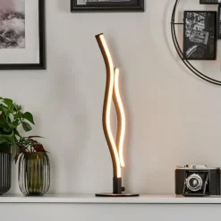 hofstein Éclairage Led|Lampe de table Serlande LED Aluminium, 1 lumière