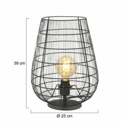 Luminaires Steinhauer Lampes À Poser|Lampe de table Steinhauer Gloom Noir, 1 lumière