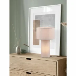 Luminaires Trio Lampes À Poser|Lampe de table Trio Bale Gris, 2 lumières