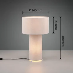 Luminaires Trio Lampes À Poser|Lampe de table Trio Bale Gris, 2 lumières