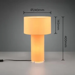 Luminaires Trio Lampes À Poser|Lampe de table Trio Bale Jaune, 2 lumières