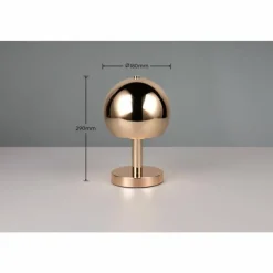 Luminaires Trio Lampes À Poser|Lampe de table Trio BOCCIA Laiton, 1 lumière