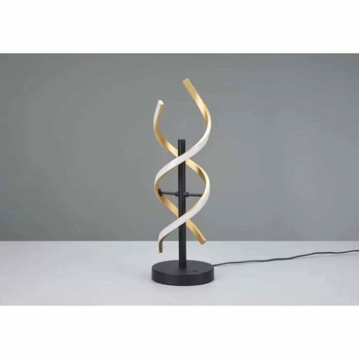 Luminaires Trio Éclairage Led|Lampe de table Trio Sequence LED Laiton, Noir, 1 lumière