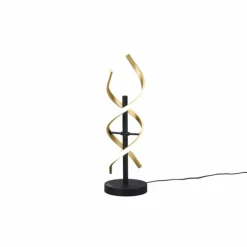 Luminaires Trio Éclairage Led|Lampe de table Trio Sequence LED Laiton, Noir, 1 lumière