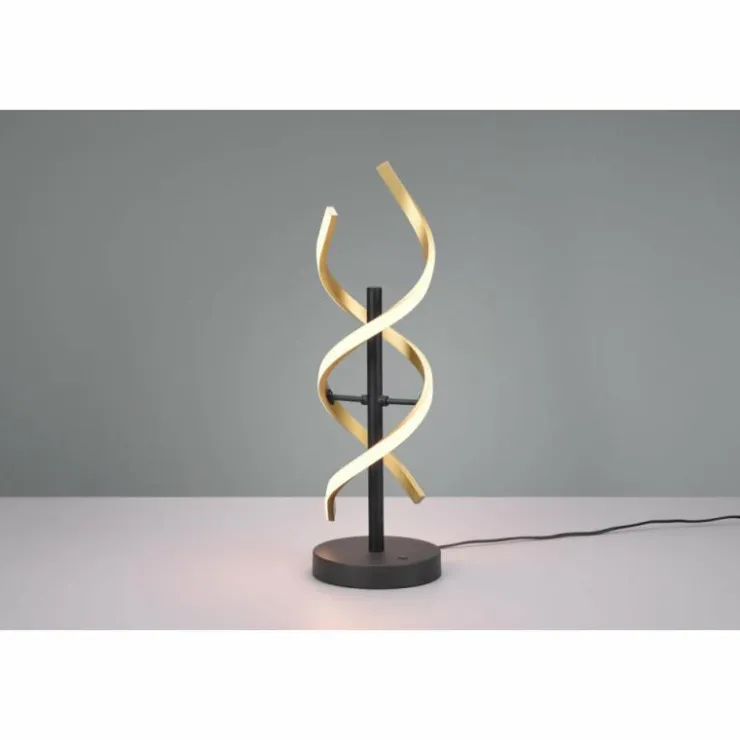Luminaires Trio Éclairage Led|Lampe de table Trio Sequence LED Laiton, Noir, 1 lumière